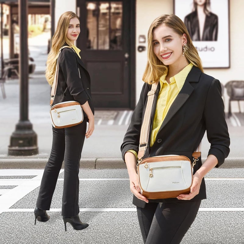 Makes Crossbody Purse for Women Small Crossbody Bags Trendy Vegan Leather with Adjustable Shoulder Straps Gift for Mother Wife Mom - Image 2